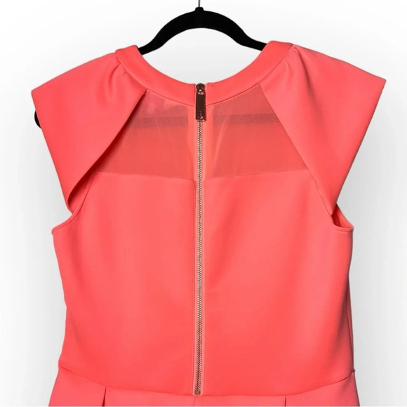 Ted Baker Pink Fit and  Flare Party Dress 3 - Picture 4 of 11